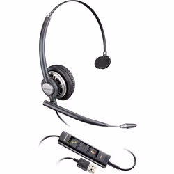HP Micro-casque Poly EncorePro HW715 USB, Avec fil, Appels/Musique, Casque, Noir