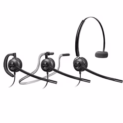 POLY Micro-casque convertible EncorePro 540 + fonction Quick Disconnect, Avec fil, Appels/Musique, 32 g, Casque, Noir