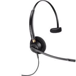 POLY Micro-casque monaural EncorePro 510 + fonction Quick Disconnect, Avec fil, Appels/Musique, 54,6 g, Casque, Noir