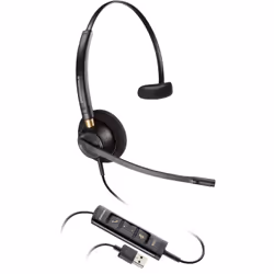 POLY Micro-casque EncorePro 515 USB-A mono, Avec fil, Appels/Musique, 55 g, Casque, Noir