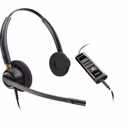 POLY Micro-casque stéréo EncorePro 525 USB-A, Avec fil, Appels/Musique, 55 g, Casque, Noir