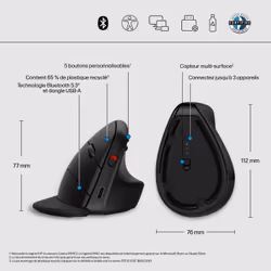HP Souris verticale ergonomique 925 - Vue supplémentaire 13