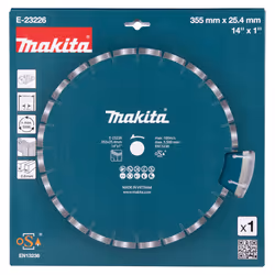 Disque à tronçonner diamanté Makita E-23226; 355x25,4 mm