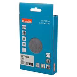 Abrasif maillé Makita D-78807; 80x130 mm; P240; 10 unités