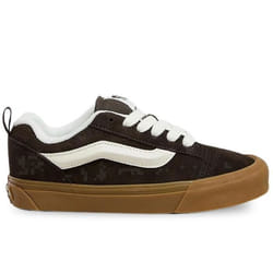 Chaussures VANS Knu Skool pour Homme - Marron - Lacets - Textile