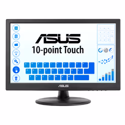 ASUS Touch VT169HE, 39,6 cm (15.6"), 1920 x 1080 pixels, Full HD, LED, 5 ms, Noir