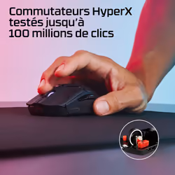 HP HyperX Pulsefire Haste 2 Mini - Souris gamer sans fil (noir) - Vue supplémentaire 11