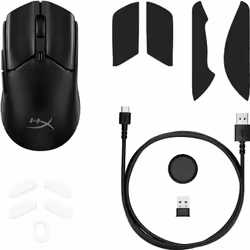 HP HyperX Pulsefire Haste 2 Mini - Souris gamer sans fil (noir) - Vue supplémentaire 7