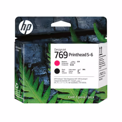 HP 769 Magenta/Black 5-6 DesignJet Printhead, HP DesignJet XL 3800 PostScript Multifunction Printer series, Jet d'encre, Noir ...