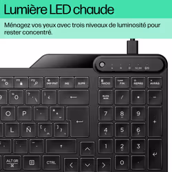 HP Clavier filaire rétroéclairé 400 - Vue supplémentaire 9