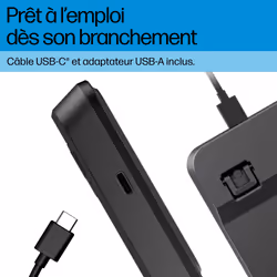 HP 405 Multi-Device Backlit Wired Keyboard - Vue supplémentaire 4