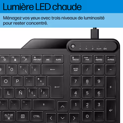 HP 405 Multi-Device Backlit Wired Keyboard - Vue supplémentaire 6