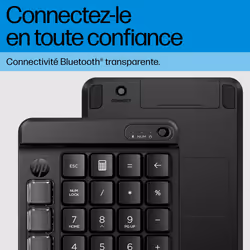 HP 435 Programmable Wireless Keypad, Bluetooth, Clavier mécanique, Noir