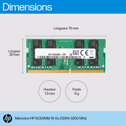 HP 16GB DDR4 3200 SODIMM Memory module de mémoire