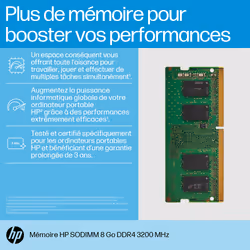 HP 8GB DDR4 3200 SODIMM Memory module de mémoire