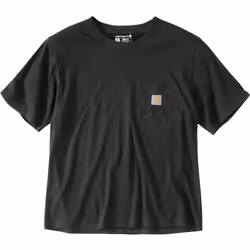 Carhartt Loose Fit Lightweight Short Sleeve Crewneck Ladies T-shirt, noir, taille M pour Femmes