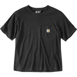 Carhartt Loose Fit Lightweight Short Sleeve Crewneck Ladies T-shirt, noir, taille S pour Femmes