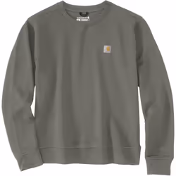 Carhartt Relaxed Fit Midweight French Terry Crewneck Sweat-shirt femme, vert, taille S pour Femmes