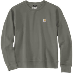 Carhartt Relaxed Fit Midweight French Terry Crewneck Sweat-shirt femme, vert, taille S pour Femmes