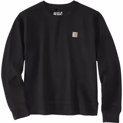 Carhartt Relaxed Fit Midweight French Terry Crewneck Sweat-shirt femme, noir, taille M pour Femmes