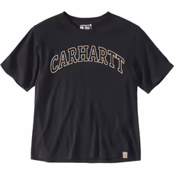 Carhartt Loose Fit Lightweight Short Sleeve Graphic T-Shirt Femme, noir, taille XS pour Femmes