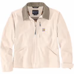 Carhartt Rugged Flex Relaxed Fit Canvas Detroit Veste Femme, beige, taille L pour Femmes