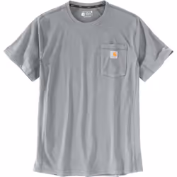 Carhartt Force Relaxed Fit Midweight Short Sleeve Pocket T-shirt, gris, taille 2XL pour Hommes
