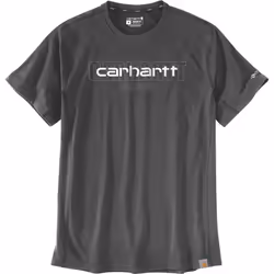 Carhartt Force Relaxed Fit Midweight Short-Sleeve Logo Graphic T-shirt, gris-blanc, taille L pour Hommes