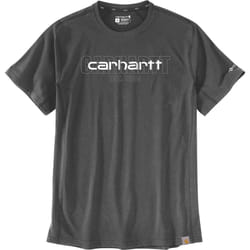 Carhartt Force Relaxed Fit Midweight Short-Sleeve Logo Graphic T-shirt, gris-blanc, taille L pour Hommes