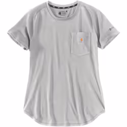 Carhartt Force Relaxed Fit Midweight Pocket T-Shirt Femme, gris, taille XS pour Femmes