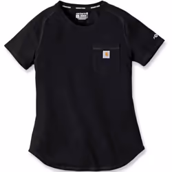 Carhartt Force Relaxed Fit Midweight Pocket T-Shirt Femme, noir, taille M pour Femmes