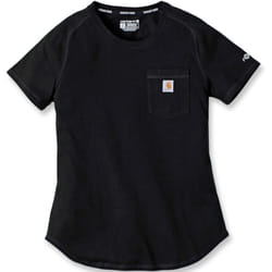 Carhartt Force Relaxed Fit Midweight Pocket T-Shirt Femme, noir, taille L pour Femmes
