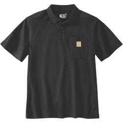 Carhartt Loose Fit Short-Sleeve Pocket Polo, noir, taille 2XL pour Hommes