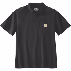 Carhartt Loose Fit Short-Sleeve Pocket Polo, noir, taille 2XL pour Hommes