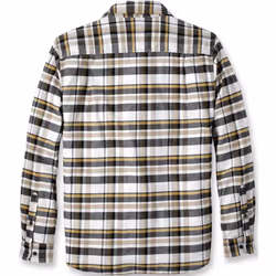 Carhartt Rugged Flex Relaxed Fit Midweight Flannel Long-Sleeve Plaid Chemise, beige, taille 2XL pour Hommes