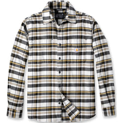Carhartt Rugged Flex Relaxed Fit Midweight Flannel Long-Sleeve Plaid Chemise, beige, taille XL pour Hommes