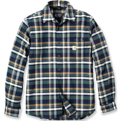 Carhartt Rugged Flex Relaxed Fit Midweight Flannel Long-Sleeve Plaid Chemise, bleu, taille 2XL pour Hommes