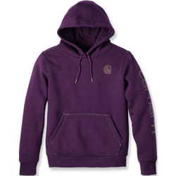 Carhartt Clarksburg Logo Sweat à capuche pour dames, pourpre, taille XS pour Femmes