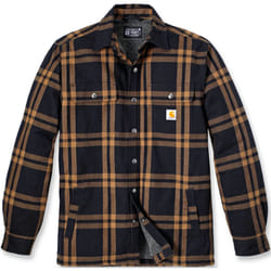 Carhartt Relaxed Fit Flannel Sherpa Lined Chemise, noir-brun, taille 2XL pour Hommes