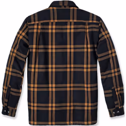 Carhartt Relaxed Fit Flannel Sherpa Lined Chemise, noir-brun, taille 2XL pour Hommes