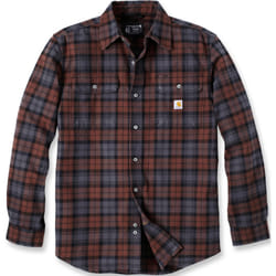 Carhartt Loose Fit Heavyweight Flannel Long-Sleeve Plaid Chemise, rouge, taille 2XL pour Hommes