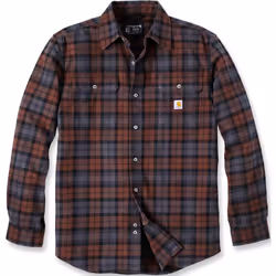 Carhartt Loose Fit Heavyweight Flannel Long-Sleeve Plaid Chemise, rouge, taille 2XL pour Hommes