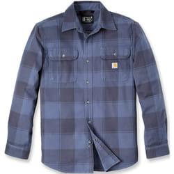 Carhartt Loose Fit Heavyweight Flannel Long-Sleeve Plaid Chemise, bleu, taille 2XL pour Hommes