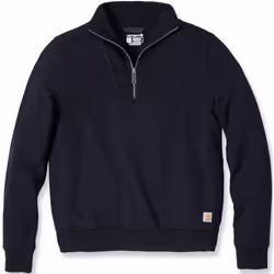 Carhartt Relaxed Fit Half Zip Sweat-shirt femme, noir, taille XL pour Femmes