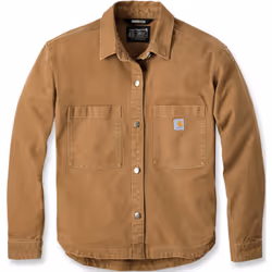 Carhartt Rugged Flex Loose Fit Heavyweight Duck Chemise femme, brun, taille L pour Femmes