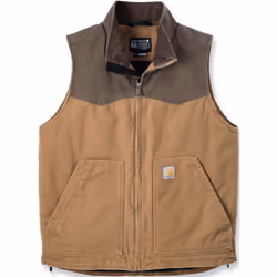 Carhartt Montana Rugged Flex Relaxed Fit Duck Gilet, brun, taille M pour Hommes