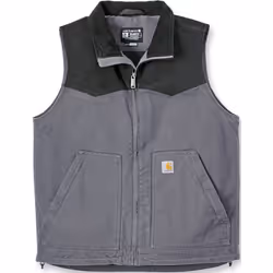 Carhartt Montana Rugged Flex Relaxed Fit Duck Gilet, noir-gris, taille 2XL pour Hommes