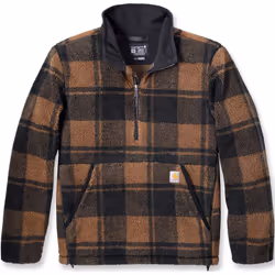 Carhartt Loose Fit Fleece Sweat-shirt, noir-brun, taille 2XL pour Hommes