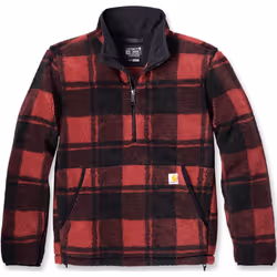 Carhartt Loose Fit Fleece Sweat-shirt, noir-rouge, taille L pour Hommes
