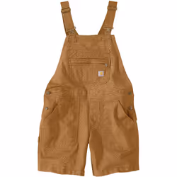 Carhartt Rugged Flex Relaxed Fit Canvas Ladies Salopette courte, brun, taille M pour Hommes